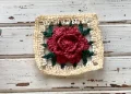 Vintage Rose Garden Granny Square Bag Pattern step 3
