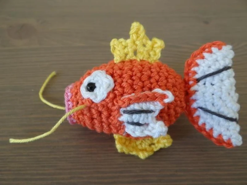Complimentary Intermediate crochet pattern: Splashy Magikarp Amigurumi Pattern - Simple to follow guide