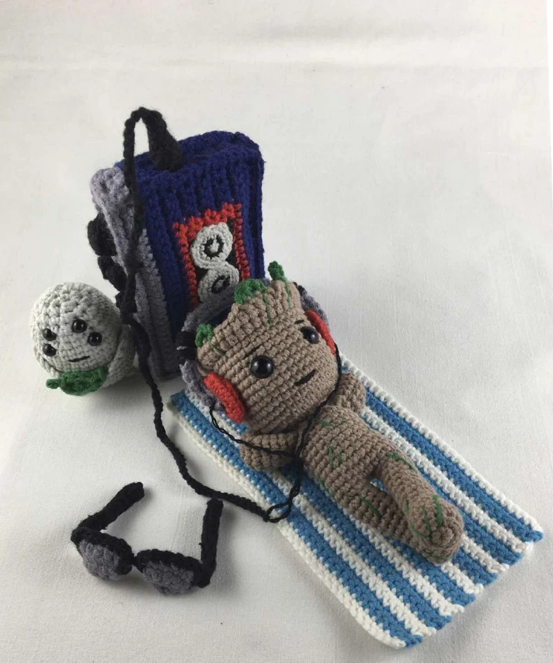 Complimentary Advanced crochet pattern: Galaxy Guardian Groot Amigurumi Pattern - Simple to follow guide