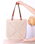 Boho Chic Granny Square Tote Bag Pattern step 1