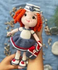 Sailor Girl Amigurumi Pattern step 1