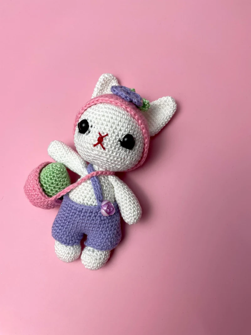 Complimentary Intermediate crochet pattern: Spring Bunny Easter Basket Amigurumi Pattern - Simple to follow guide
