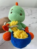 Spaghetti-Eating Dinosaur Amigurumi Pattern step 2