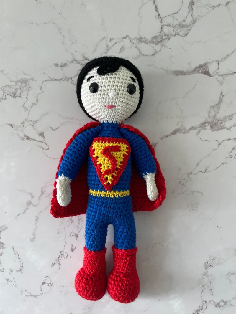 Complimentary Intermediate crochet pattern: Classic Superhero Amigurumi Pattern - Simple to follow guide