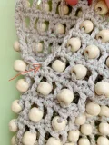 Boho Wood Bead Crochet Tote Bag Pattern step 4