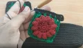 Retro Blossom Crochet Zipper Pouch Pattern step 2