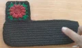 Retro Blossom Crochet Zipper Pouch Pattern step 4