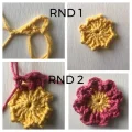 Margaret Textured Crochet Square Pattern step 2