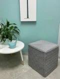 Textured Square Ottoman Cover Crochet Pattern step 1
