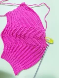 Contoured Ribbed Face Mask Pattern step 3