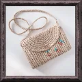 Textured Raffia Clutch Crochet Pattern step 1