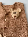 Teddy Bear Baby Vest Crochet Pattern step 4