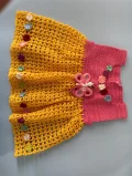 Butterfly Garden Crochet Toddler Dress Pattern step 1