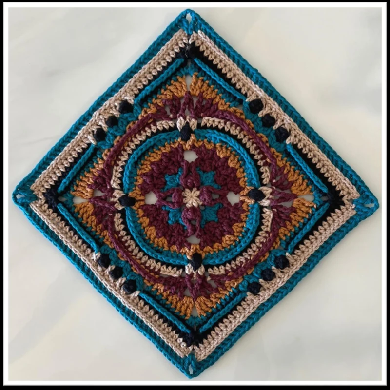 Quality crochet pattern: Head Over Heels Square Crochet Pattern - Intermediate level guide with complete instructions
