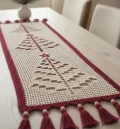 Filet Crochet Christmas Tree Table Runner Pattern step 3