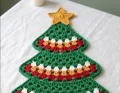 Crochet Christmas Tree Table Runner Pattern step 4
