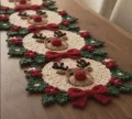 Crochet Reindeer Christmas Table Runner Pattern step 3