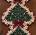 Crochet Christmas Tree Table Runner Pattern step 2