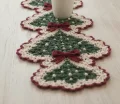 Crochet Christmas Tree Table Runner Pattern step 4