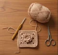 Crochet Filet Mesh Bedspread with Flower Lattice Pattern step 2