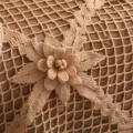 Crochet Filet Mesh Bedspread with Flower Lattice Pattern step 3