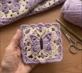 Crochet Butterfly Granny Square Bedspread Pattern step 2