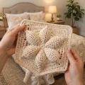 Crochet Hexagon Flower Bedspread and Pillow Sham Pattern step 4