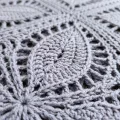 Crochet Leaf Square Bedspread and Pillow Sham Pattern step 2