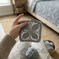 Crochet Leaf Square Bedspread and Pillow Sham Pattern step 4