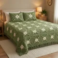 Crochet Flower Granny Square Bedspread Pattern step 1