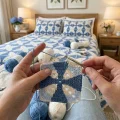 Crochet Star Motif Bedspread and Pillow Sham Pattern step 3