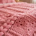 Chunky Puff Stitch Crochet Bedspread Pattern step 2