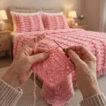 Chunky Puff Stitch Crochet Bedspread Pattern step 4