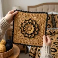 Crochet Spiral Hexagon Bedspread and Pillow Sham Pattern step 3