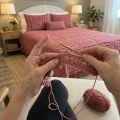 Crochet Lace Square Bedspread and Pillow Set Pattern step 4
